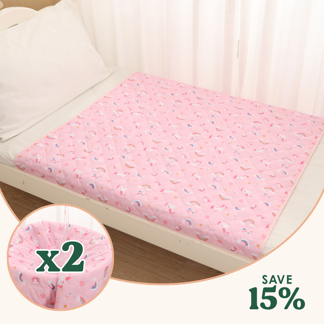 Rudie Baby x2 pack leakproof bed guard, detail shot